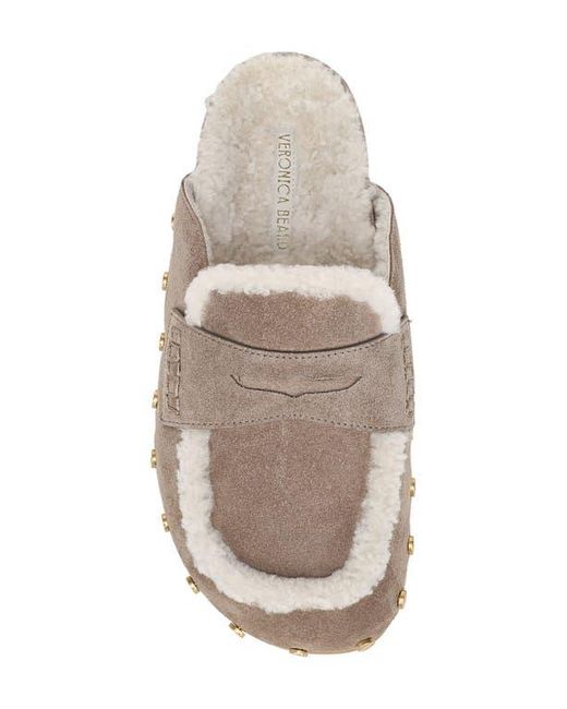 Veronica Beard Multicolor Fenix Genuine Shearling Mule