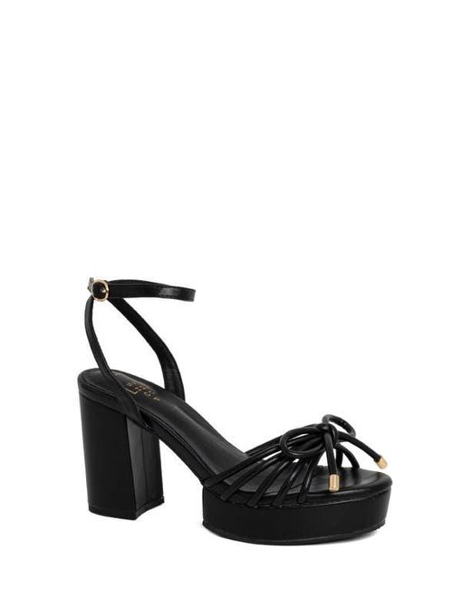 Shu Shop Black Edith Ankle Strap Platform Sandal