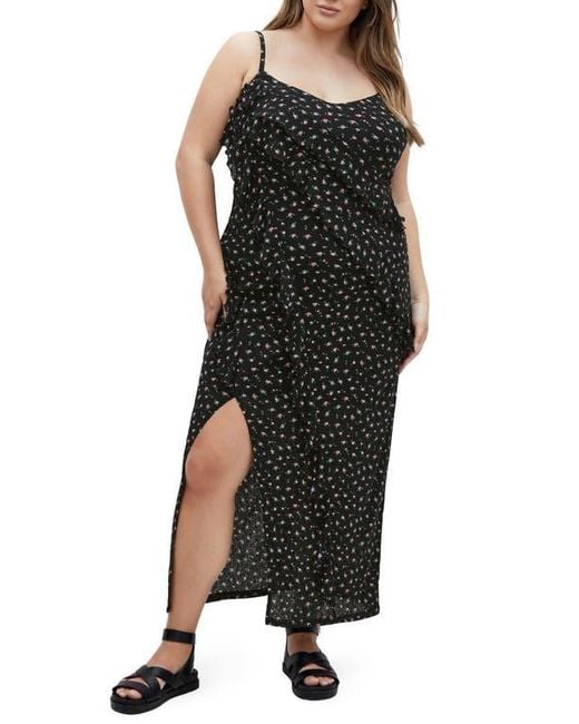 City Chic Black Shelby Print Maxi Dress