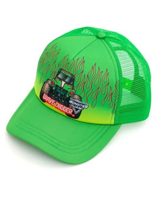 MONSTER JAM Green Grave Digger Strapback Baseball Cap for men