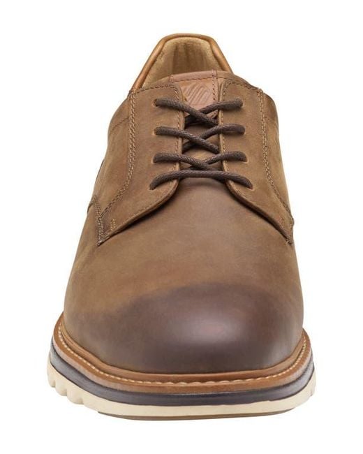 Johnston & Murphy Brown Braxton Plain Toe Derby for men