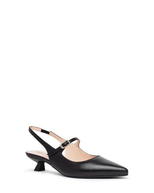 Nero Giardini White Pointed Toe Slingback Pump