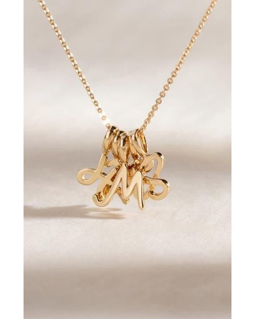 MADE BY MARY White Script Initial Charm