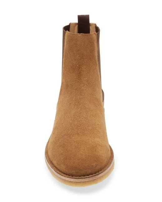 Boss Brown X Beckham Jareth Plain Toe Suede Chelsea Boot for men