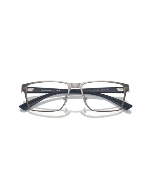 Emporio Armani Multicolor 53Mm Rectangle Optical Glasses for men