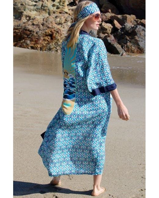 Henelle Blue Duster Robe