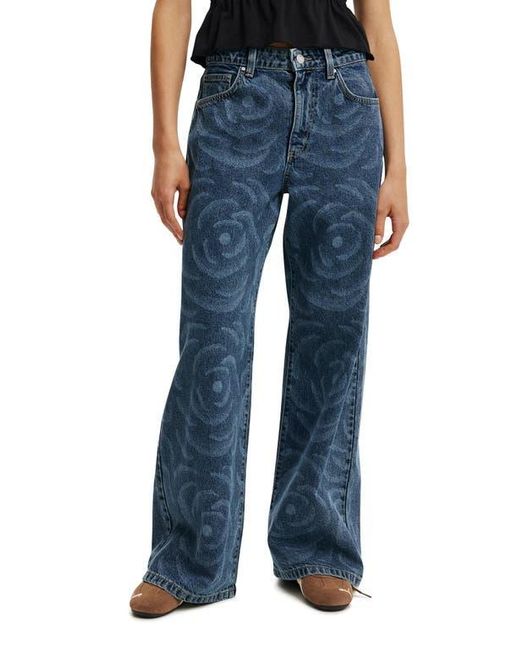 Cotton On Blue Relaxed Wide Jean