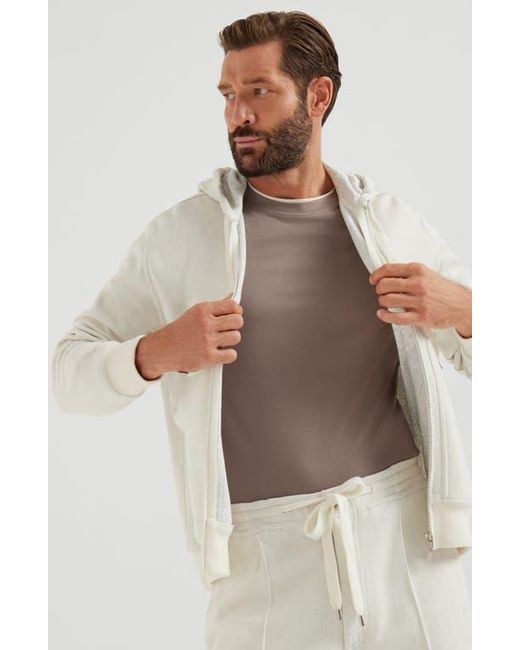 Brunello Cucinelli Gray T-Shirt With Faux-Layering for men