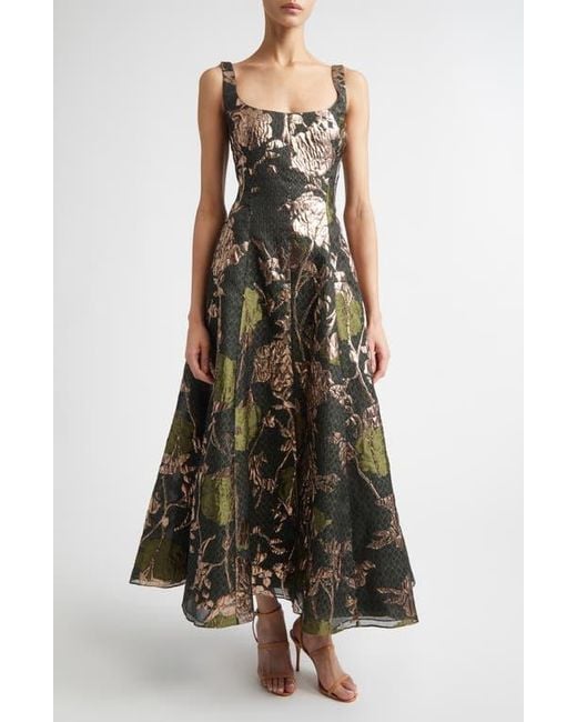 lela rose metallic dress Metallic Floral Collection