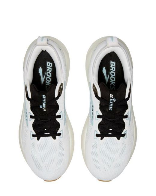 Brooks White Glycerin 22 Running Shoe for men