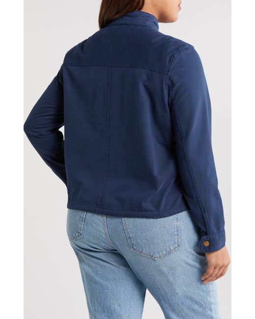 Caslon Blue Caslon(r) Stretch Cotton Jacket