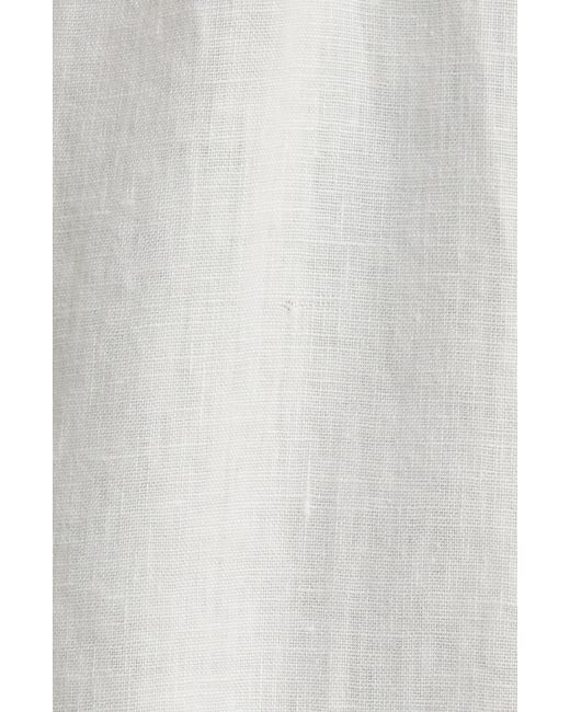 Rails White Monet Linen Drawstring Midi Skirt
