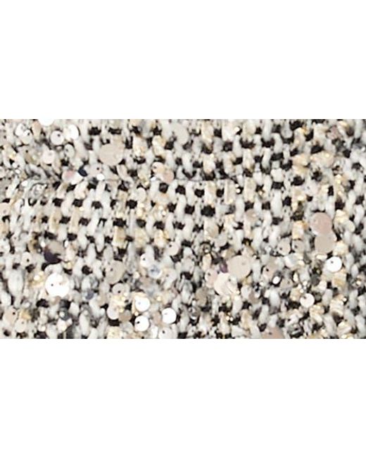 MILLY Gray Hayes Sequin Tweed Jacket