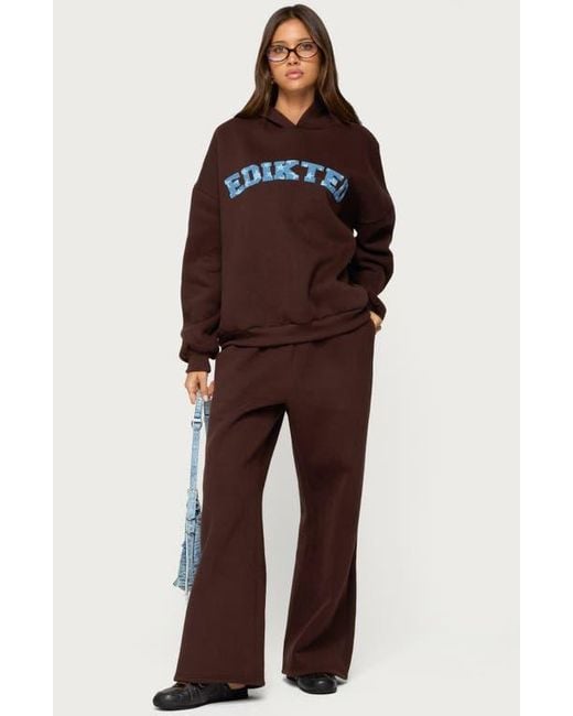 Edikted Brown Really Sweatpants