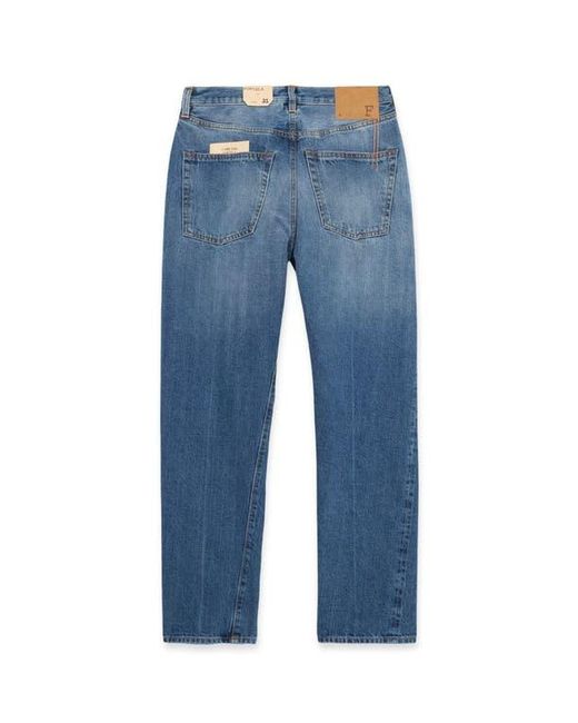 Fortela Blue 912 Johnd Japan Selvedge 5-Pocket Regular Fit Stone Wash Denim for men