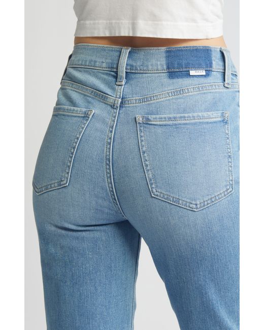 DAZE Blue Daily Driver High Waist Crop Slim Fit Jeans