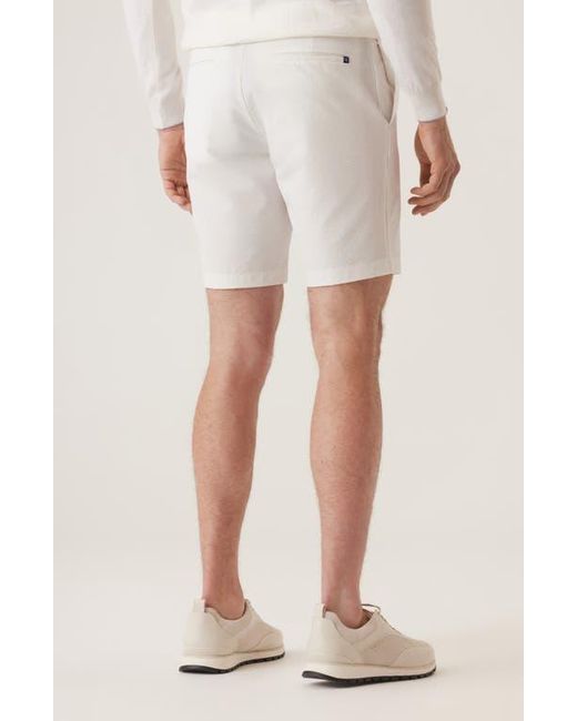 Dek Natural Oasis Satellite Eme Seersucker Bermuda Shorts for men