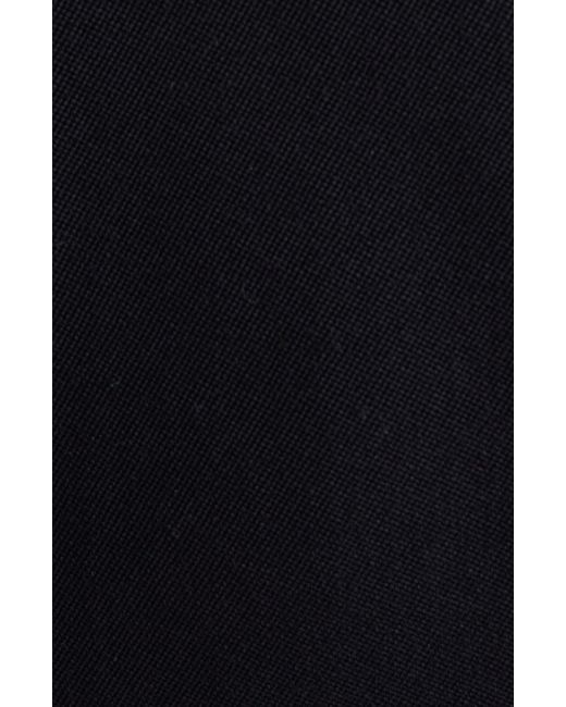 Balmain Black Aymmetric One-shoulder Dress