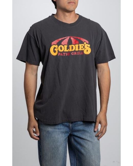Elwood Gray Vintage Goldies Patio Grill Tee for men
