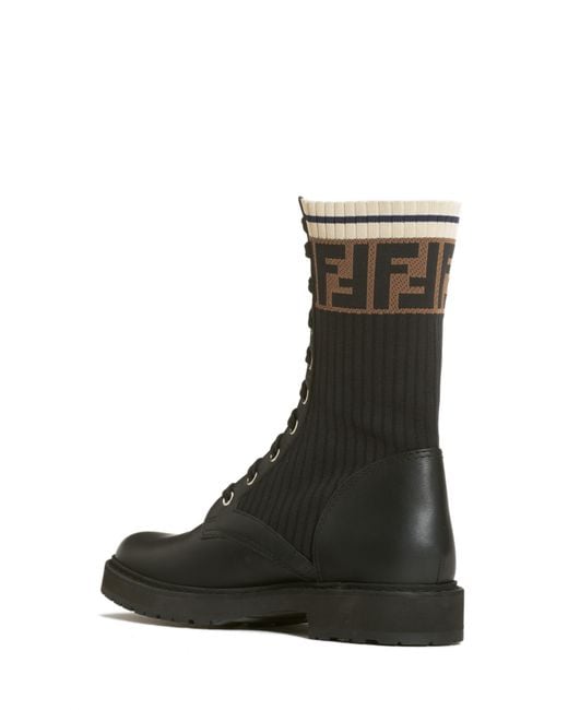 rockoko chelsea sock combat boot