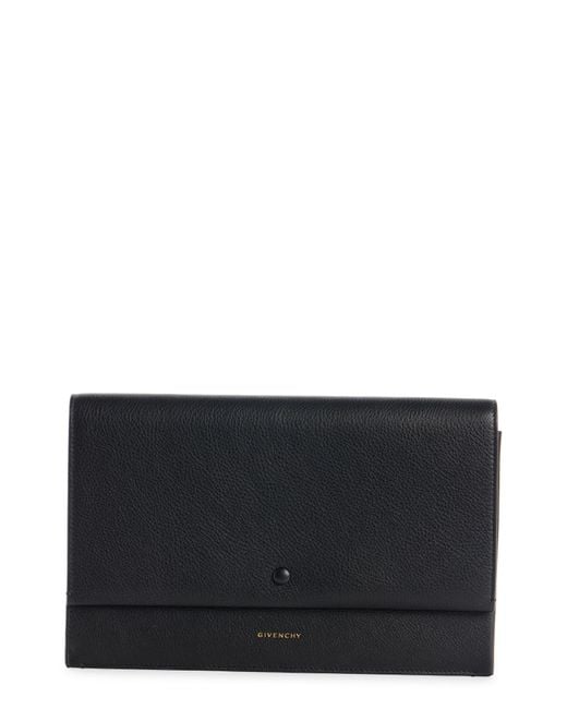 Givenchy Black Day Leather Flap Pouch