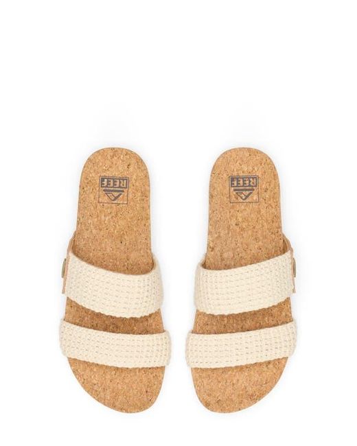 Reef White Cushion Bounce Vista Slide Sandal