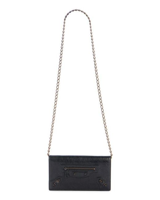 【BALENCIAGA】 Le City チェーンウォレット ブラック Balenciaga Le City Leather Wallet On A Chain in Gray | Lyst