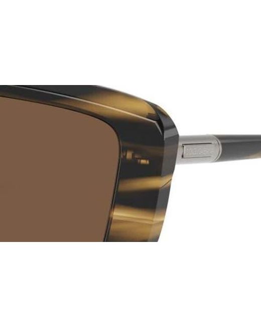 Dolce & Gabbana Brown 128Mm Rectangular Shield Sunglasses for men