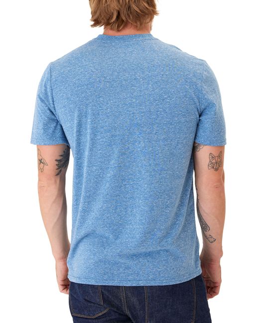 Threads For Thought Blue Slim Fit V-neck T-shirt for men