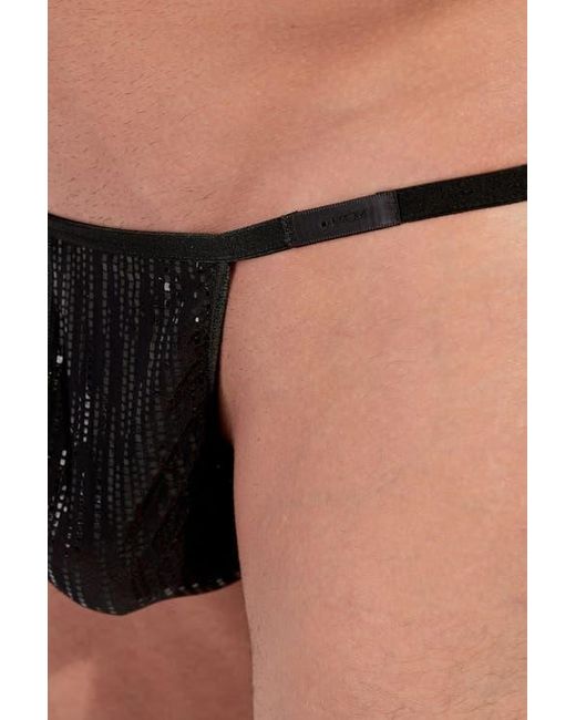 Hom Black Strip G-String for men