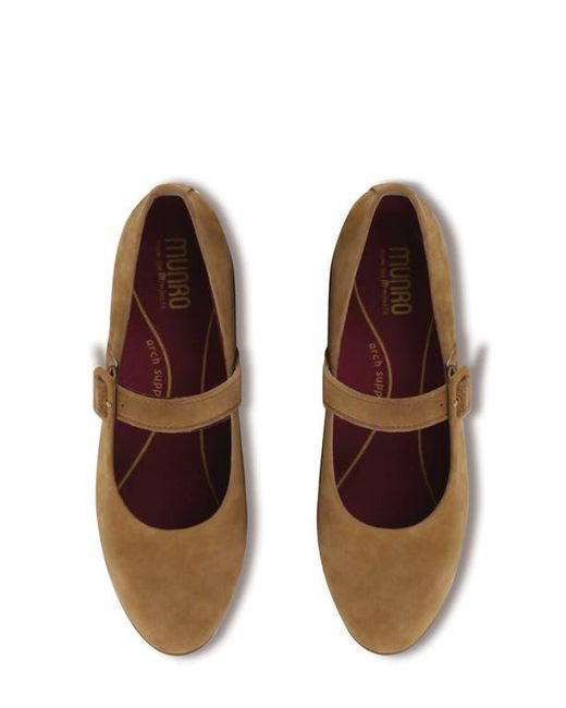 Munro Brown Mary Jane Flat