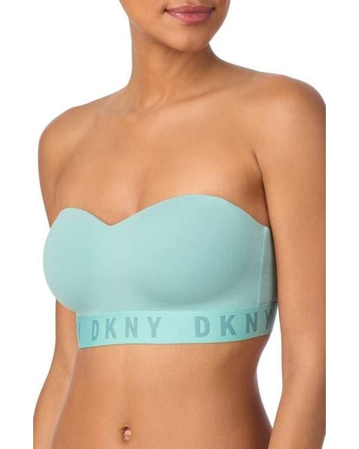 DKNY Blue Cozy Removable Strap Wireless Bra