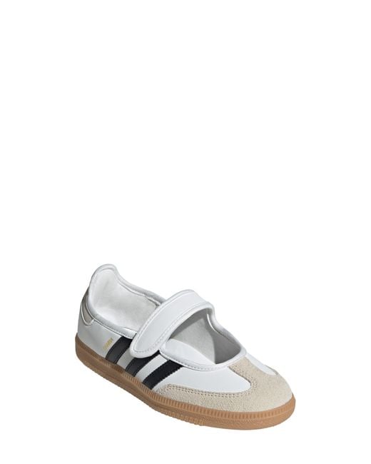 Adidas White Kids' Samba Jane Sneaker