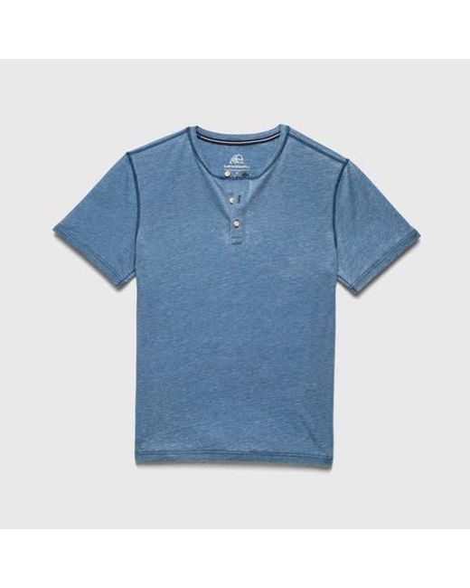 Surfside Supply Blue Sean Burnout Henley for men