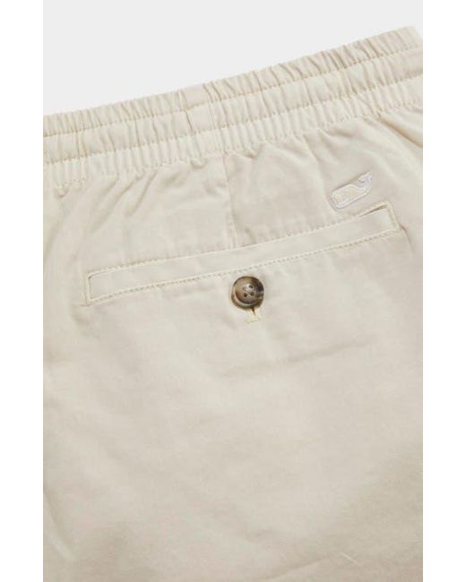 Vineyard Vines Natural 7-Inch Pull-On Island Shorts for men
