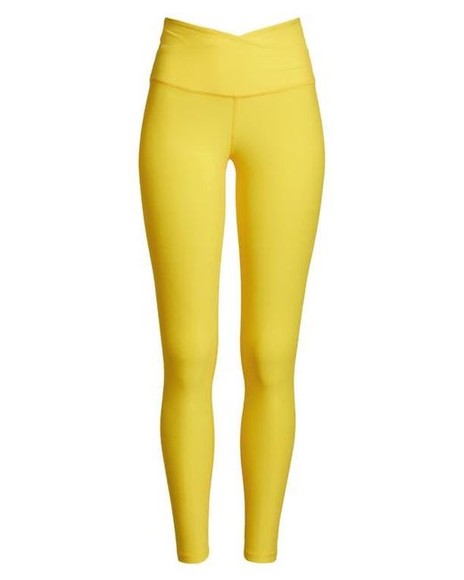 Beyond Yoga Yellow Spacedye At Your Leisure High Waisted Midi leggings