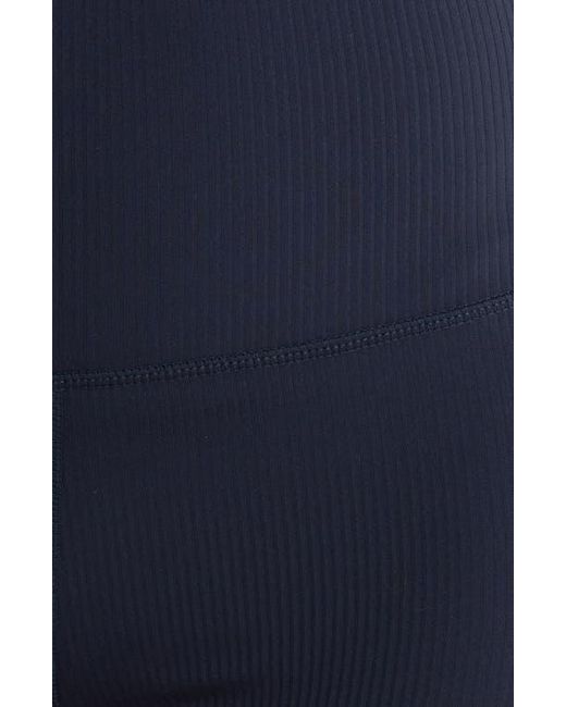 Mpg Blue Ribbed Leggings