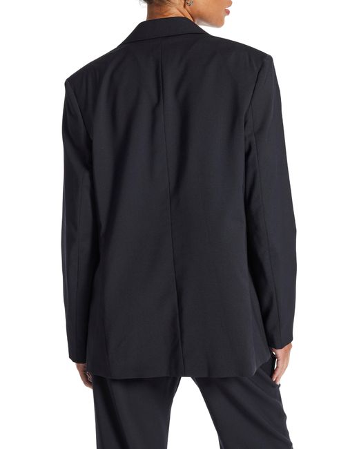 Lacoste Black Oversize Fit Blazer