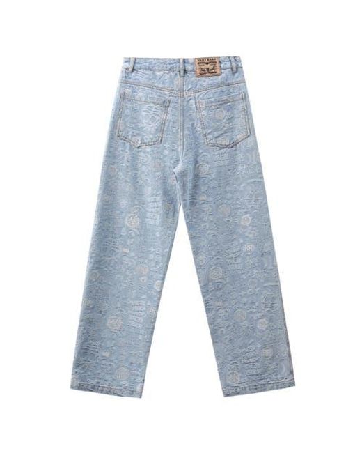 VERYRARE Blue Monogram Pants for men