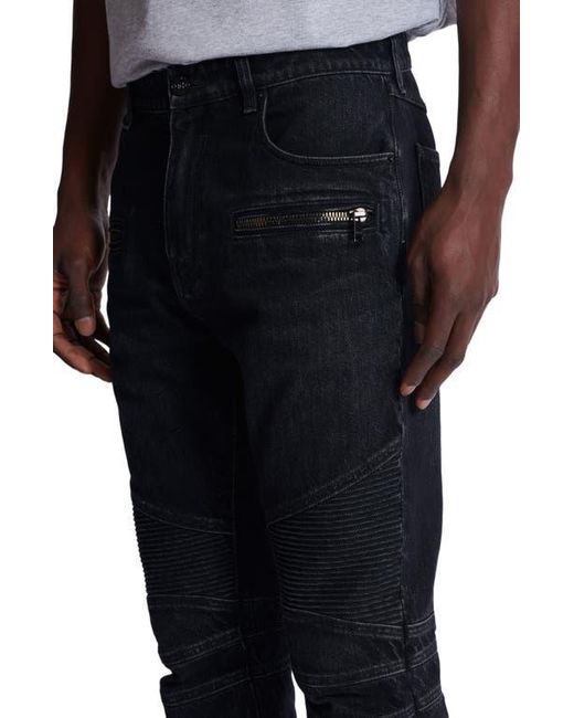 Balmain Blue Biker Jeans for men