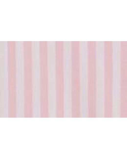Beach Lunch Lounge Red Candy Stripe Cotton Blend Button-Up Shirt