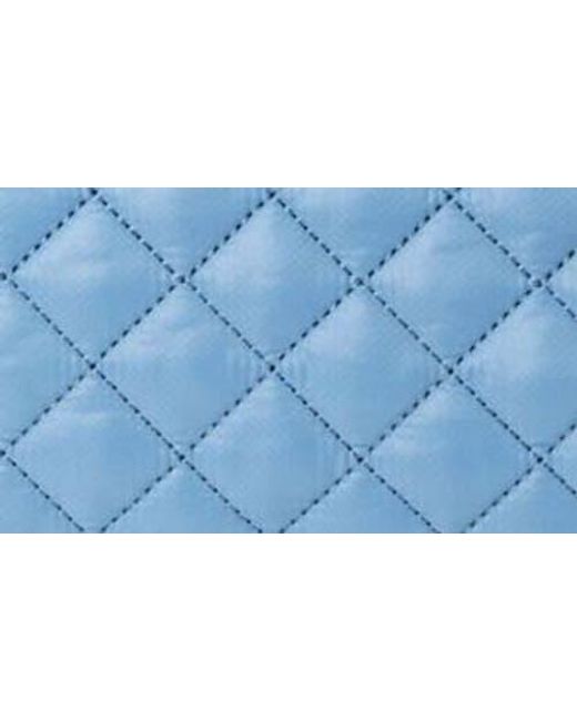 MZ Wallace Blue Morgan Quilted Nylon Duffle Bag