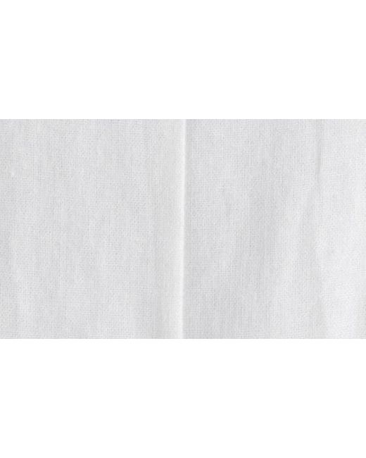 Halogen® White Halogen(r) Linen Blend Maxi Dress