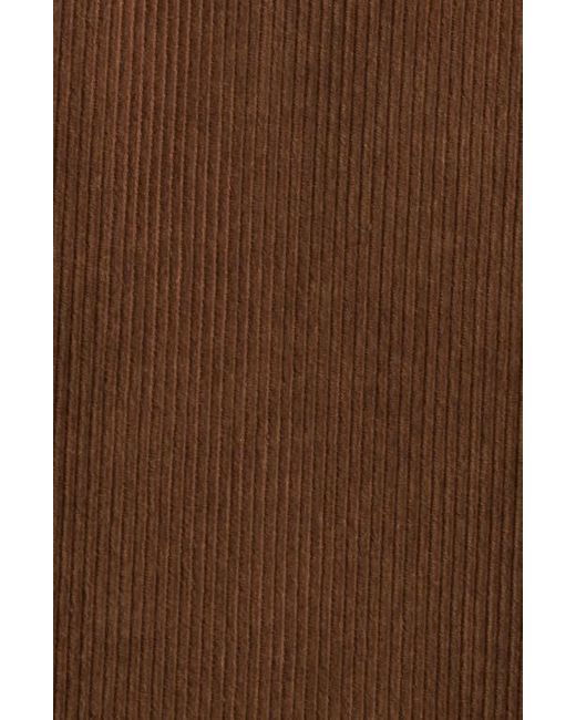 Service Works Brown Organic Cotton Corduroy Button-Up Chore Coat for men