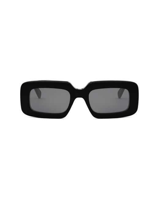 Céline Black Triomphe 53Mm Rectangular Sunglasses