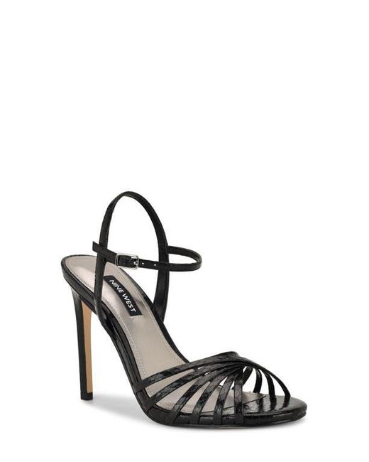 Nine West Black Meripen Ankle Strap Sandal