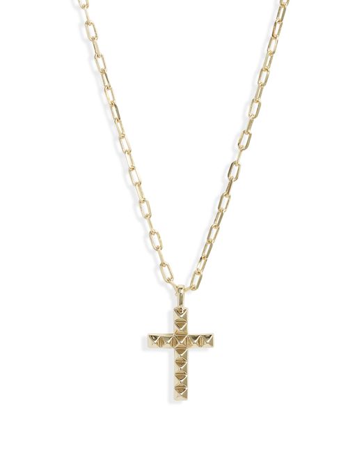 Kendra Scott Cross Gold Pendant Necklace Layering Set in White Crystal |  The Summit