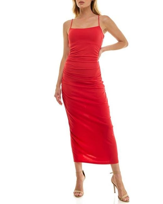 socialite shirred metallic maxi dress Socialite Shirred Open Back Maxi Dress