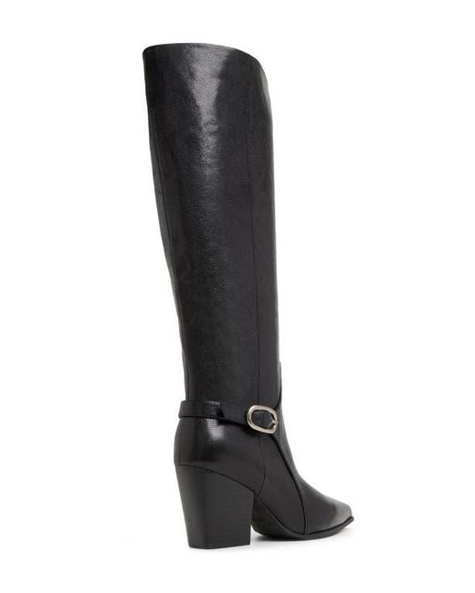 ALDO Black Saddle Knee High Boot