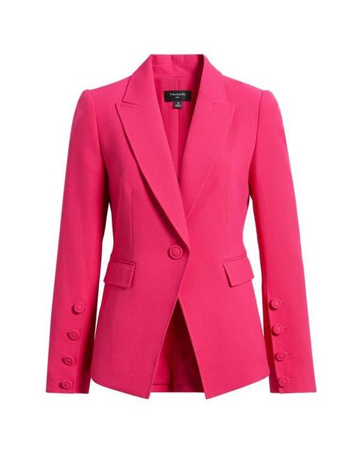 Tahari Red One-Button Blazer